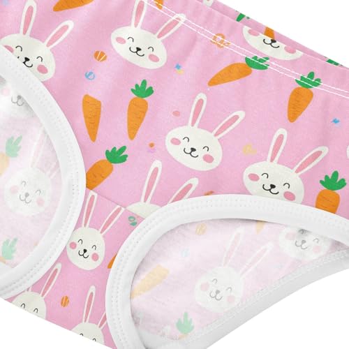Cute Bunny Rabbit Carrot Pink Toddler Girls's Underwear 2T 23022134