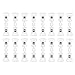 LJY 16 Pieces Clear Plastic Rotatable Merchandise Sign Display Mini Clip Tag Holders for Business Cards