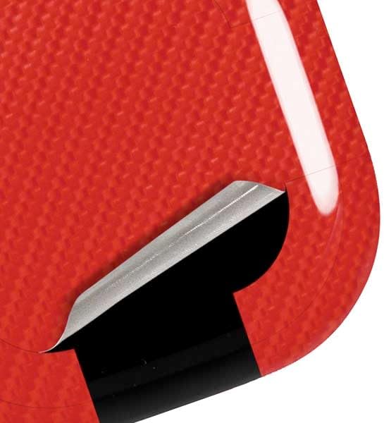 Skinit Decal Audio Skin Compatible with Galaxy Buds Pro - Red Carbon Fiber Specialty Texture Material Design