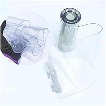 IBOWZ Freezer Room PVC Strip Curtain Magnetic PVC Doorway Cover Clear PVC Strip Curtain Wind and Dust Prevention Transparent Air Conditioning Soft Door Curtain 2mm Thick
