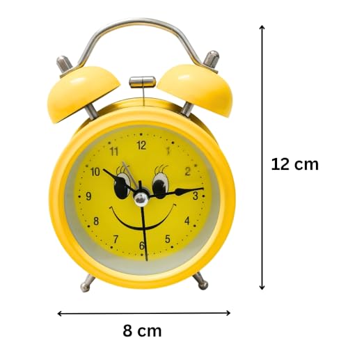 Image of FunzOn Yellow Smiley Table Alarm Clock