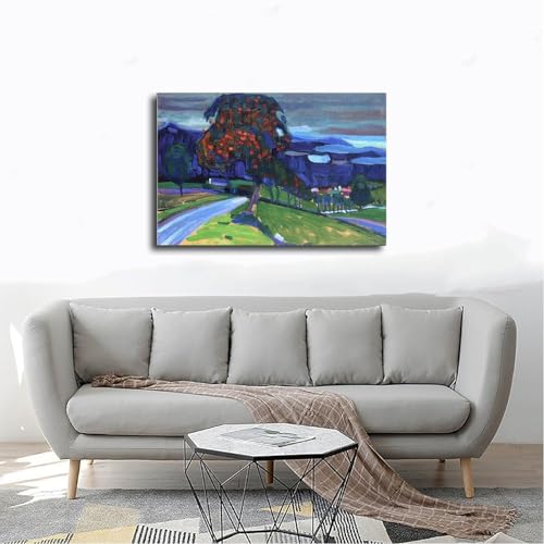 Impression sur toile Kandinsky avec cadre à suspendre robuste 61x91,4 cm - 4