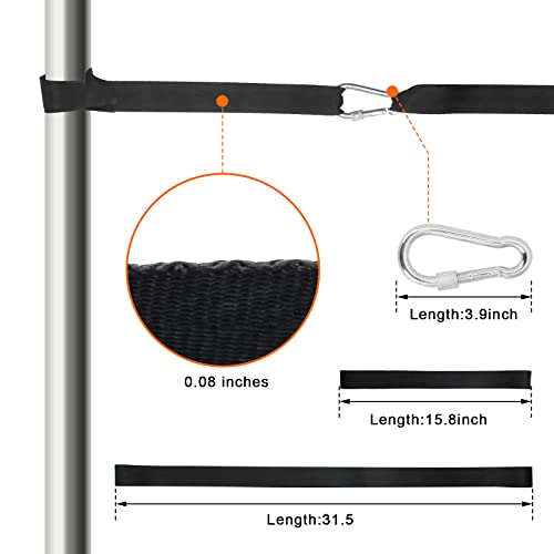 Battle Rope Anchor Strap Kit Accessories For Home Gym Outdoor Muscle Workout Equipment,Carabiners With 2 Durable Straps And 1 Heavy Duty Carabiner, Home Gym Equipment For Men Women #TOP1