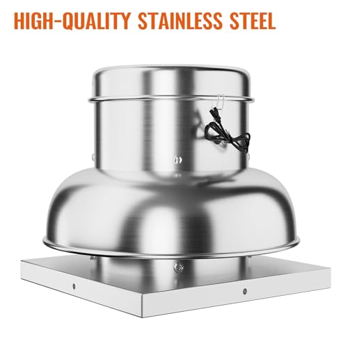 PeakPursuit 1400 CFM Upblast Roof Exhaust Fan, Direct Drive Commercial Ventilation Fan with 24.05" Base for Restaurant, Warehouse, and Industrial Use by PeakPursuit - Image 5