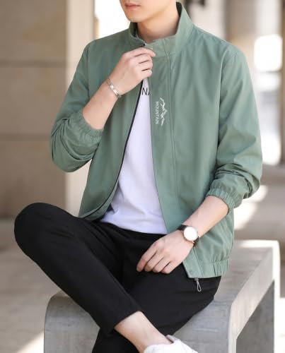 Image of Celary Men's Bomber Jacket | Lightweight Casual Zip-Up Jacket | Stylish Slim Fit Outerwear for All Seasons
