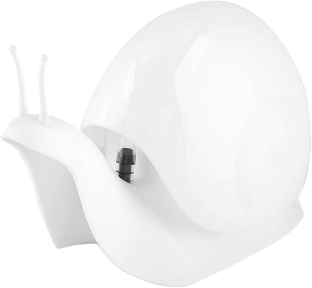 OKBY Bathroom Liquid Bottle -Snail Shape Press Style Soap Liquid Bottle Hand Lotion Dispenser Bathroom Accessories(White)