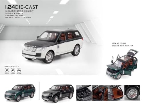 Image of Invite 1:24 Range Rover Exclusive Model Car with Box, Zinc Alloy Pull Back Toy car with Sound and Light for Kids Boy Girl Gift 【Colors as Per Stock】