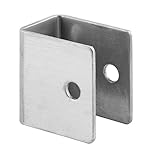 Prime-Line 656-8205 U-bracket, For 1-1/4 In. Panels, Stainless Steel, Satin Finish (Single Pack)