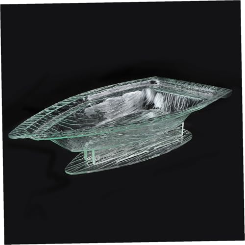 Plato para sushi forma barco acrílico 39x19x5 cm miniatura 1