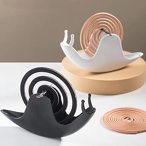 Accddio Incense Holder,Mosquito Coil Holder,Snail Incense Burner Holder,Mosquito Coil Burner Of Iron Material For Table Decorations Or Gifts (Black) #TOP1