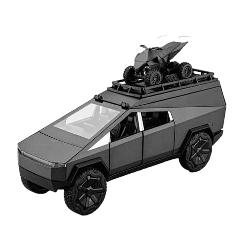 Image of Alokik Enterprise 1:24 Tesla Cybertruck Camping RV Diecast Metal Pull Back Car with 6 Openable Doors with Sound and Light Toy Decoration car Best Gift Toys for Kids 【Colors as Per Stock】