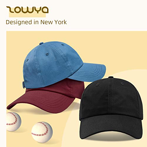Zowya Black Plain Baseball Cap For Men Women Dad Hat Adjustable Panel Canvas Hat,1 Cap thumb #1