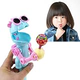 Yililay 1PC Lollipop Robot Holder créatif Proof Proof Lollipop Storage Toy Creative Design Eating Lollipop Robot Novelty for Kids (Bleu) Halloween Lollipop