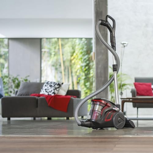 Hoover H-Power HP730ALG, Aspirateur Traineau sans Sac, Performances Optimales,Vidage Facile & Hygiénique,Ultra Silencieux, Cassette2L, Grand Rayon d'action 10m, Brosse Poils Animaux + Allergènes