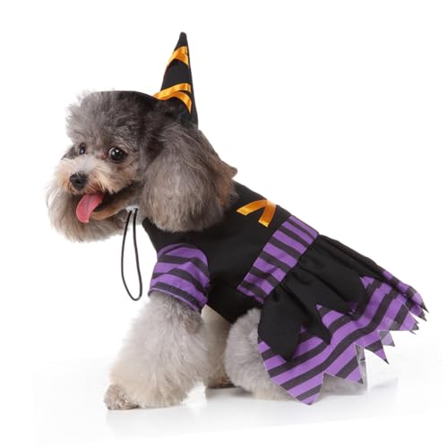 Disfraz Halloween Bruja para Perros Tamaño S miniatura 1