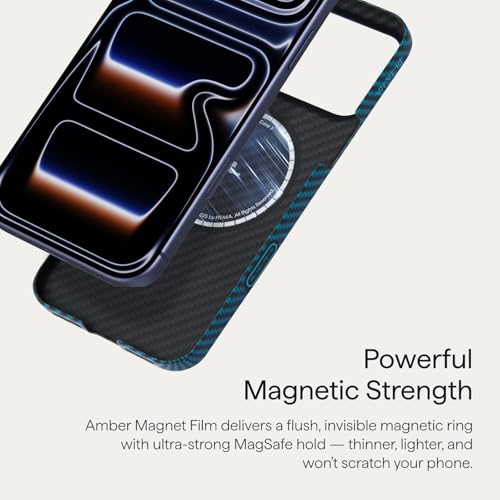 Image of pitaka for iPhone 17 Pro Max Case 6.9 inch, Caseless Feeling, Black /Blue(Twill)