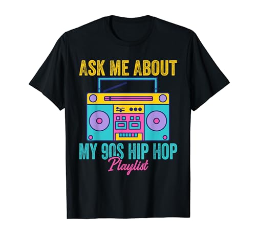 90s Hip Hop Clothing Rap Music Nostalgia Old School Gangster Maglietta