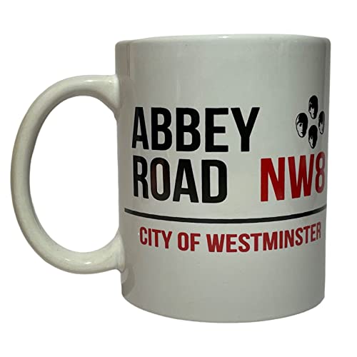 Abbey Road – The Beatles – Iconic Road Sign Tasse à thé, café et chocolat chaud – 400 ml - Les Beatles, Paul McCartney, John Lennon, RIngo Starr, George Harrison Abbey Road - The Beatles - Iconic Road Sign Tasse à thé, café et chocolat chaud - 400 ml