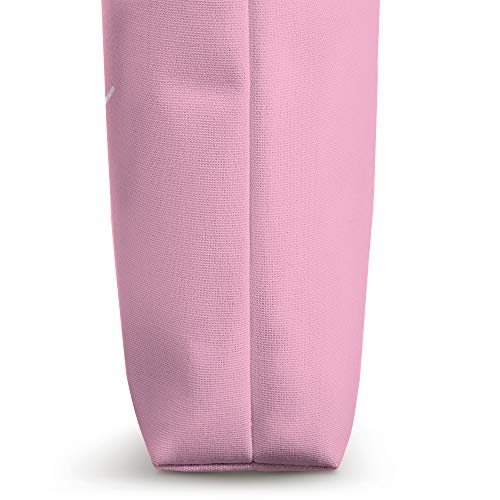 Bolso Tote Floral Rosa Personalizado con Nombre miniatura 3