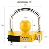 Covienapp Trailer Hitch Lock Adjustable Tow Hitch Lock Universal Ball Lock for Trailer Caravan Horsebox Coupling Hitch,Replace# 72783(Password Unlocked, No Key Required) #1