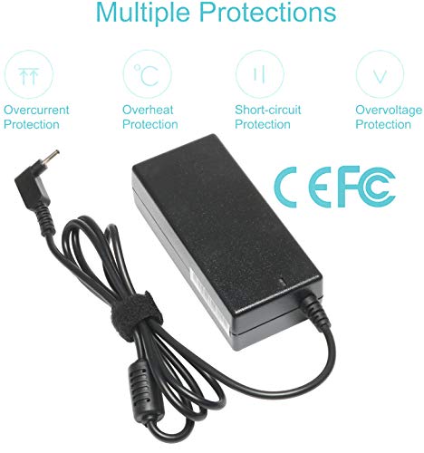 19V 3.42A 65W Laptop Charger for Acer Chromebook 11 13 14 15 CB3 CB5 R11 CB3-421 CB3-431 CB3-532 CB3-132-C4VV CB5-311 CB5-571 C720 C720P Power Supply Cord