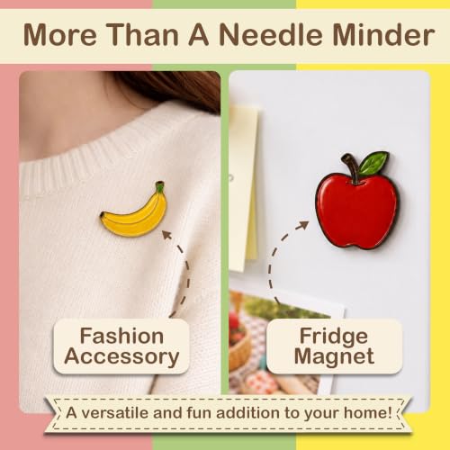 Image of Kraftex Magnetic Needle Minder. Needleminder for Embroidery & Sewing. Cute Needlepoint Accessories. Magnetic Needle Holder for Cross Stitch. Cute Magnet Pin Gift