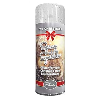 It's Christmas Spray and Sparkle Glitter Silver 200ml