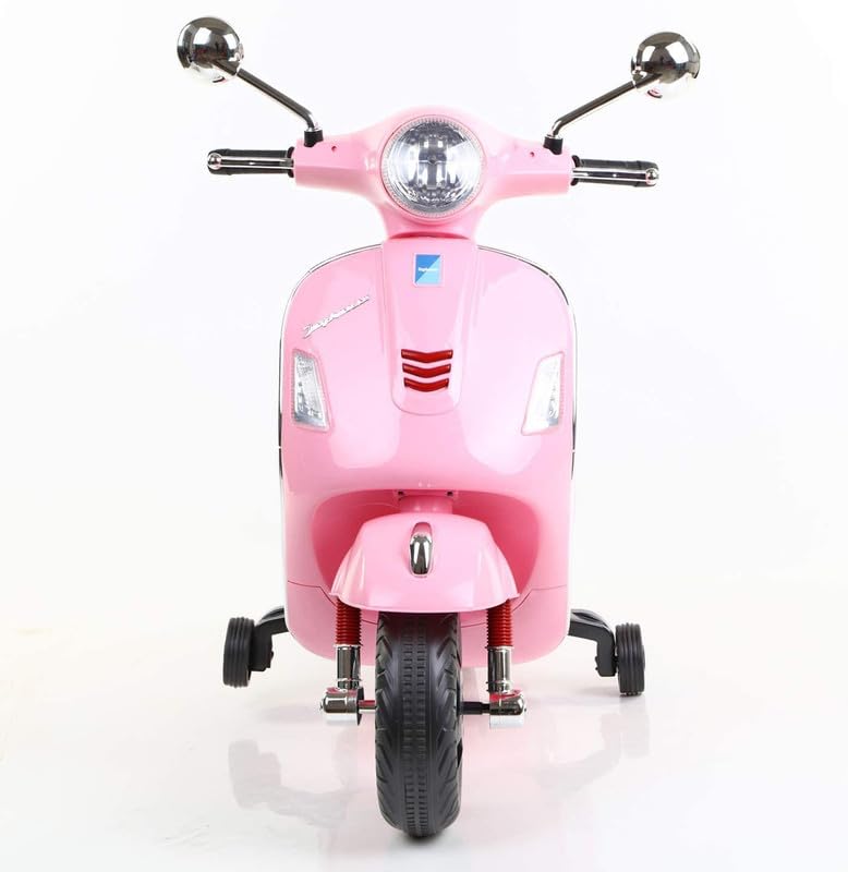 Image of Electric Ride-On Scooter for Kids Ages 2 to 4, Powered by 12V Rechargeable Battery with Foot Accelerator-Pink