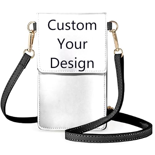 Forchrinse Custom Crossbody Cell Phone Purse for Women Girls Pu Leather Shoulder Phone Bag with Touch Screen Window - Main Image
