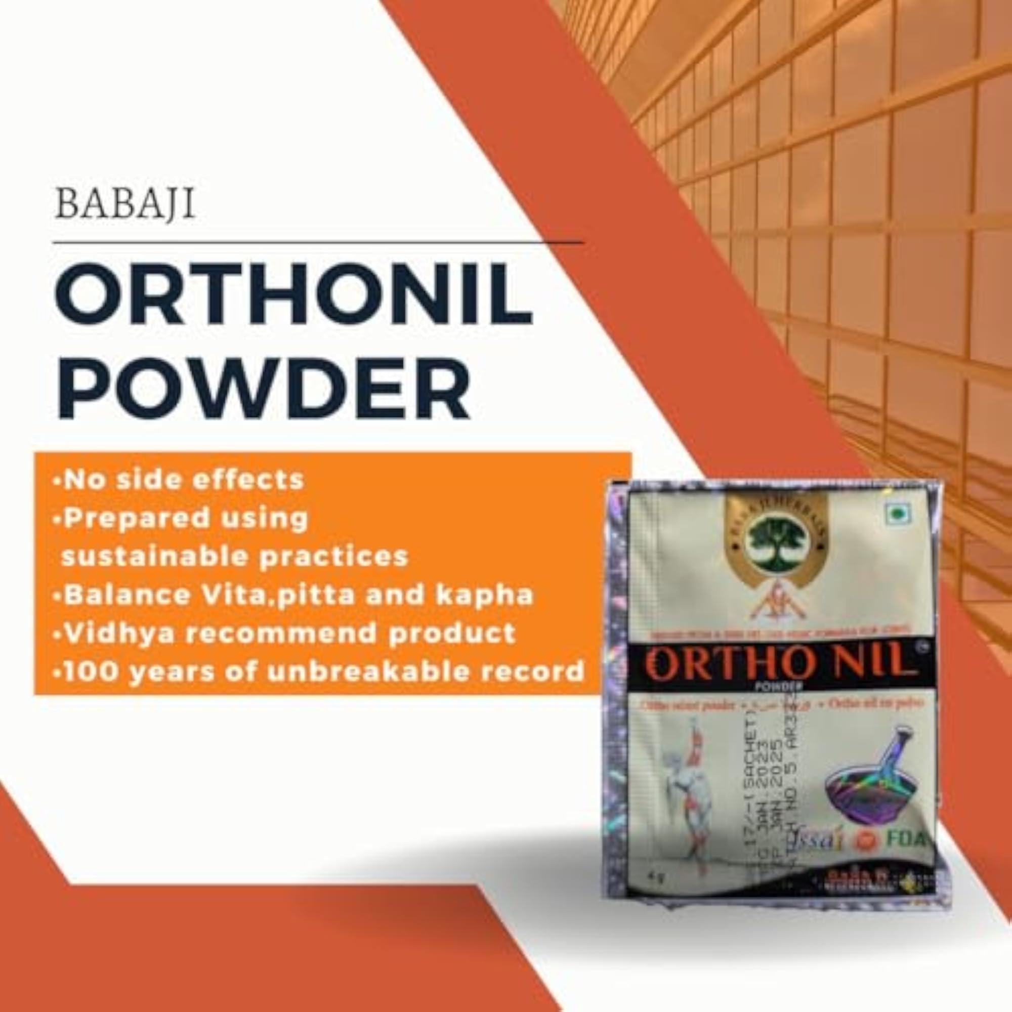 Orthonil Powder Babaji Herbal (4g Pack)