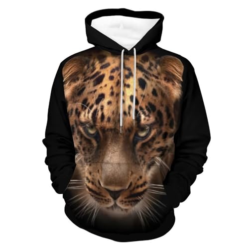Pull homme femme léopard pour rompre la monotonie des sweatshirts classiques taille S