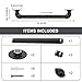 Willstar 3FT Industrial Staircase Handrail Non-Slip Pipe Bar Foot Rail Wall Mount Stair Rail Vintage Grab Bar for Steps Black Iron Pipe Handrail for Outdoor Indoor Stairs Loft Porch Hand Rail (3ft)