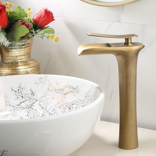 Robinet mitigeur de lavabo cascade idéal pour vasque à poser moderne