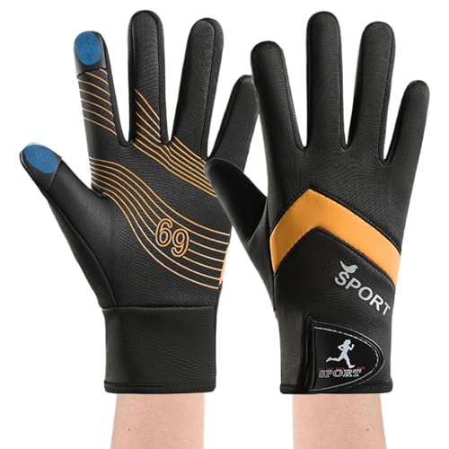 Generisch Guantes de invierno para hombre | Guantes para pantalla táctil para senderismo y calor, guantes de ciclismo de invierno, para motociclistas entusiastas de los deportes, proveedores