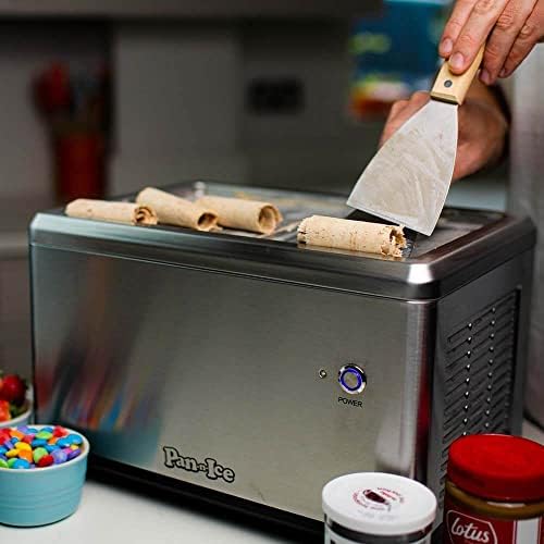 PAN-N-ICE Mini Electric Ice Cream Roll Maker - Make Ice Cream Rolls at Home, Frozen Sorbet and gelato maker