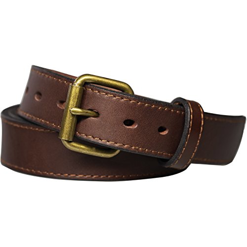 Kmioc Concealed Carry CCW Leather Gun Belt 1 1/2 inch 100% Full Grain Thick Leather Belt for Gun Carry - Kmioc