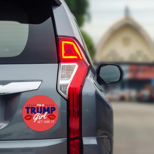 I’m a Trump Girl Get Over It Magnet, 5.5 pulgadas miniatura 2
