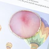 Paleta do zdobienia paznokci z żywicy, paleta kolorów do mieszania paznokci ekspozycyjna taca do paznokci artykuły do majsterkowania (różowa)
