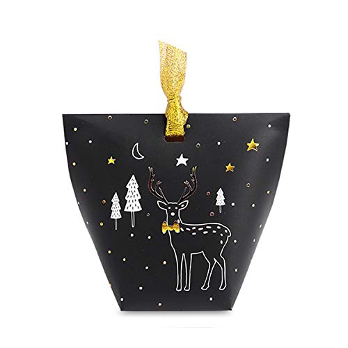 10/50/100 Pezzi 6x6x10 cm Scatole Decorative per Feste di Natale, Scatole Versatili per Caramelle, Scatole per Bomboniere per Feste Festive