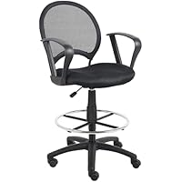 Boss Office Products Mesh Drafting Stool with Loop Arms only .99: eDeal Info
