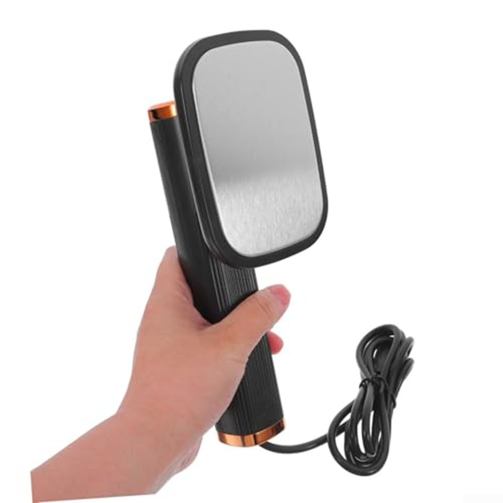 Mini fer à repasser à vapeur portable, avec alimentation USB, compact et portable, rotatif à 180 degrés, pour la maison et les voyages (noir)