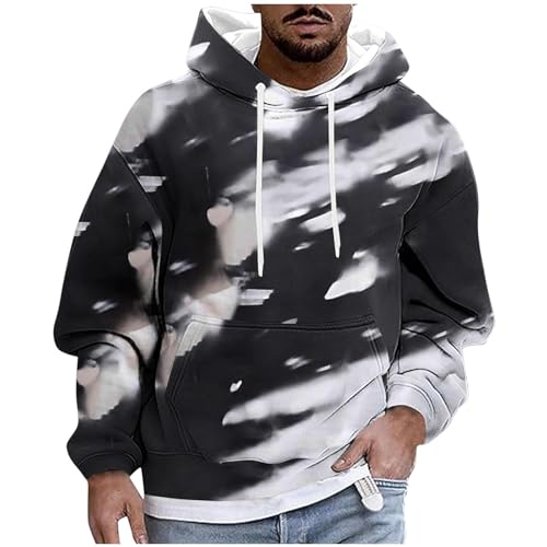 Sweatshirts homme épais thermique coton sweat capuche pull tricoté manches longues