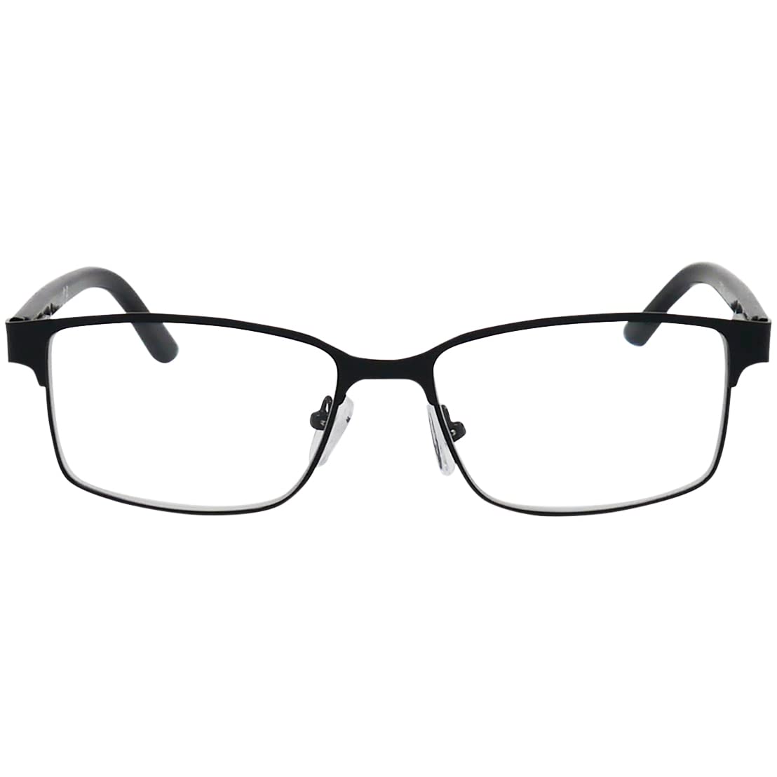 Cienkie metalowe okulary do czytania z prostokątnymi szkłami, gratis etui na okulary, oprawka ze stali nierdzewnej, pomoc w czytaniu dla mężczyzn i kobiet