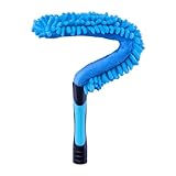 Hicavar 17" Microfiber Flexible Ceiling Fan Duster with Washable Chenille Dusting Cloth, Use by Hand or Attach to Extension Poles (1)