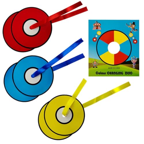 Megical Color Changing Record, Magic Card Tricks, Magician Disk Magic Props