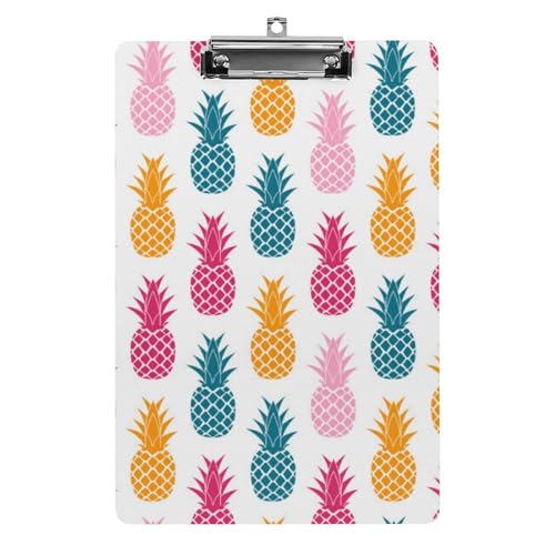 Porte-bloc A4 ananas idéal pour prendre des notes au restaurant ou en classe