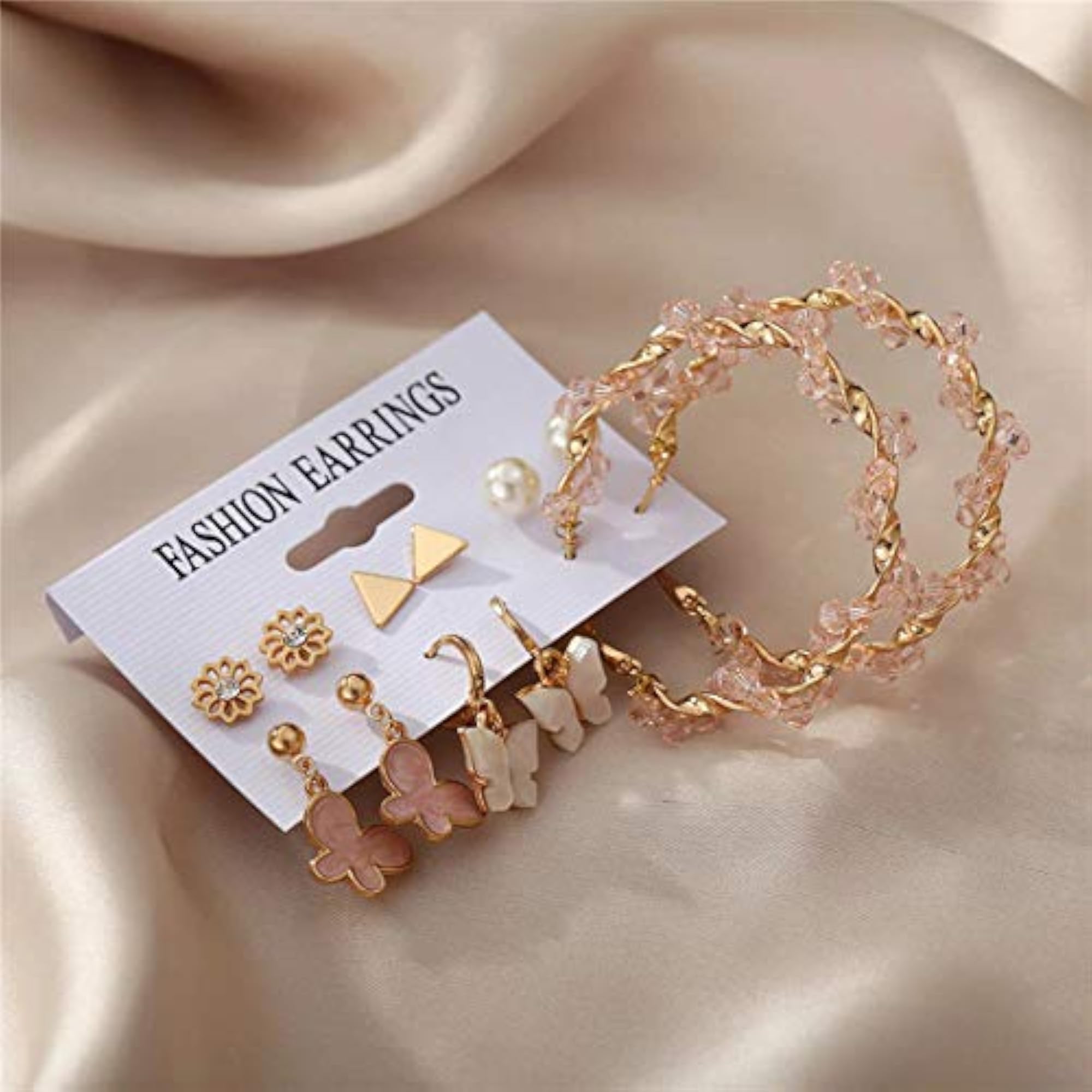 Elegant AD & Pearl Stud Earrings for Her