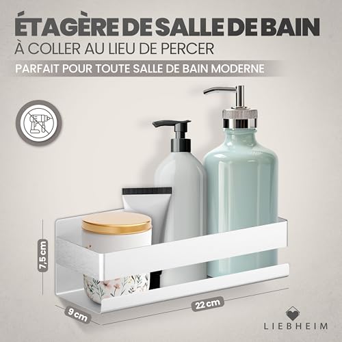 Rangement baignoire et panier douche suspendu pour shampooing
