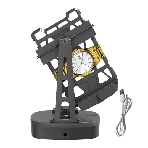 Reloj mecánico – Soporte de exhibición doméstica 70 x 12 x 7,5 cm | Dispositivo de relojería autooscilante, elegante marco de cuerda automática, almacenamiento de reloj de lujo para mujeres y