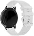 Produktbild Tarask Armband kompatibel mit Huawei Watch 2 / Watch GT Elegant 42mm, Silikon Sportarmband Uhr Band Strap Ersatzarmband Uhrenarmband (20mm, Weiß)